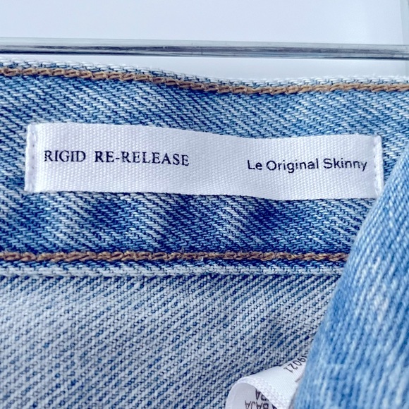 NWOT Frame Denim Rigid Re-ReLease Le Original Skinny Light-Wash Blue Jeans 26 Sm - Picture 16 of 16